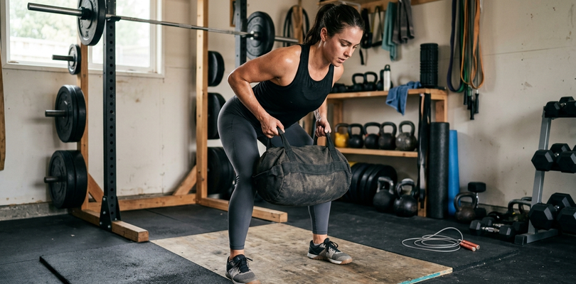 Sandbag Row Ropefire